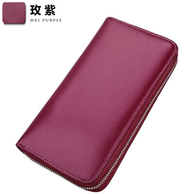 

Real pickup bag passport bag rfid large capacity long multi-functional men&women multi-card