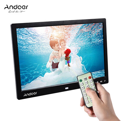 

Andoer 13" LED Digital Photo Frame Screen Desktop Album Display Image 1080P MP4 Video MP3 Audio TXT eBook Clock Calendar 1280 8