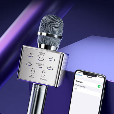 

Willstar Wireless 4 in 1 Bluetooth Karaoke Microphone Handheld Portable Karaoke Machine Home KTV Player with Record Function