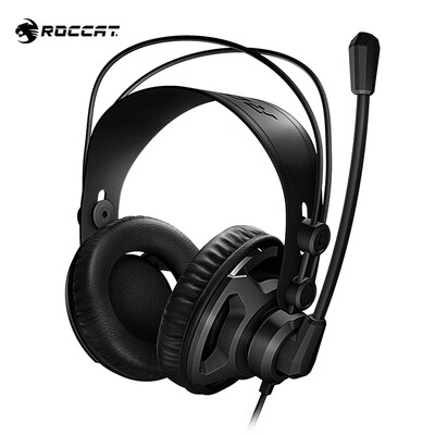 

German Ice Leopard ROCCAT Magic Leopard Renga Upgraded Stereo Headset Cable E-sports Gaming Headset Computer Earmuffs Mobile Phone Sports Headphones Black