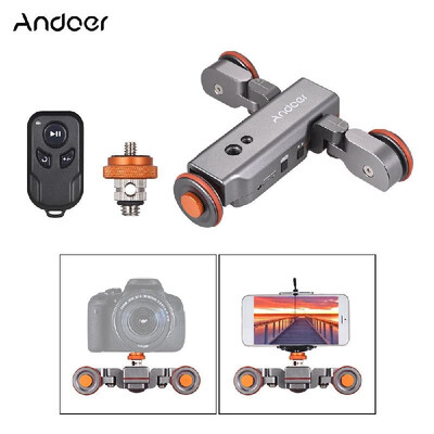

Andoer L4 PRO Motorized Camera Video Dolly with Scale Indication Electric Track Slider Wireless Remote Control1800mAh Rechargeabl
