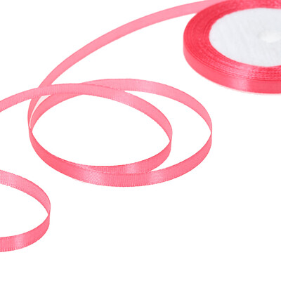 

25 YardsRoll 6mm Width Silk Satin Ribbon DIY Handmade Materials for Home Wedding Party Decorations Invitation Card Gift Wrapping