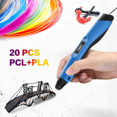 

Ailink Professional Printing 3D Pen with OLED Display ABSPCLPLA Filament Supported With Holiday Package