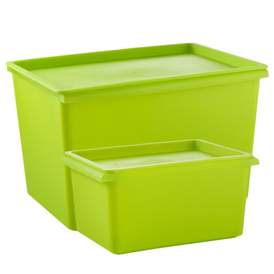 

Van Gogh VENGO Limousin storage box bina box household storage box storage box about 31L 2 packs of green