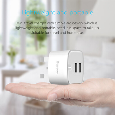 

iPhone Android Speed Charge Universal Plug Dual USB Charger 24A British Standard