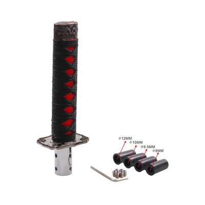

Universal Gear Shift Knob Shifter Katana Metal BlackRed 15cm Samurai Sword