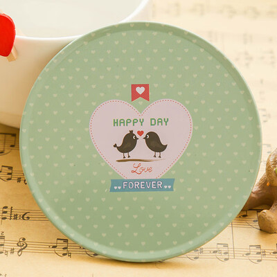 

DIHE Fresh Style Tinplate Roundness Coaster Originality
