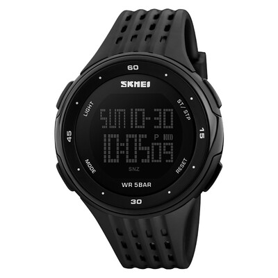 

SKMEI Large Dial LED Digital Waterproof Alarm Calendar Fashion Casual Watch