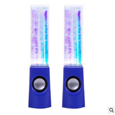 

Dancing water speakers LED light fountain music computer USB power supply stereo speaker 35mm audio