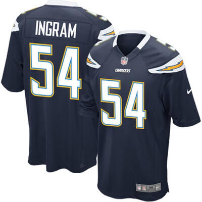 

Youth Football Jersey Los Angeles Chargers Melvin Ingram Navy Blue Team Game Jersey