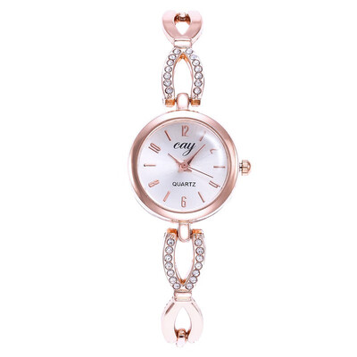

2018 New Women Fashion Luxury Leisure Set Auger Leather Analog Stainless Steel Quartz Watch
