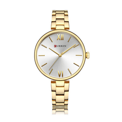 

CURREN 9017 Women Watch Quartz Movement Wrist Watch Simple Causal Gift for Women