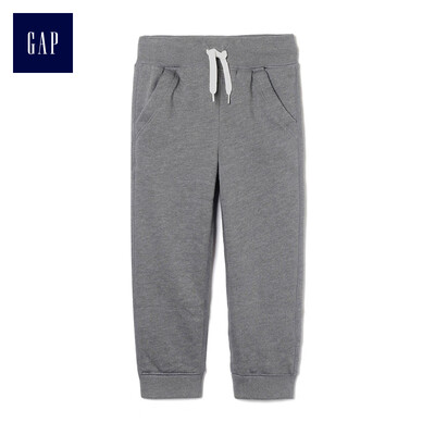 

GAP flagship store childrens clothing baby boy sports pants fleece inner childrens trousers baby casual beam pants pants 398652 mixed color woollen gray 110cm 5T