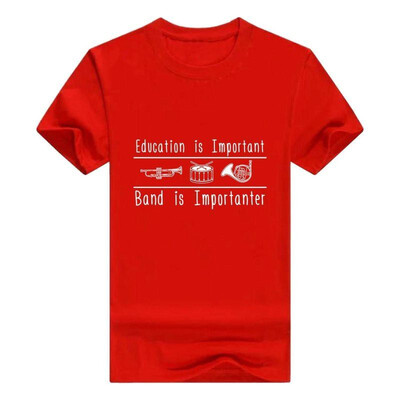 

Education Important Band Importanter Funny Band Young Mens T-Shirt