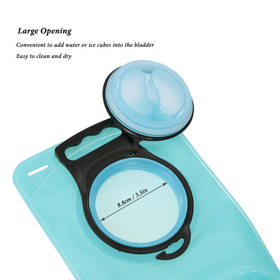 

TOMSHOO Outdoor 2 Liter Hydration Bladder Leakproof Dustproof Water Reservoir Bag with Easy Cleaning Brushes Kit for Camping Hikin