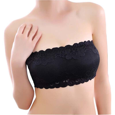 

Aa-shop Womens Clothing Lingerie Sleep& amp Lounge Tube Tops Lace Anti-light Wrapped chest top Padded Bra Wrap