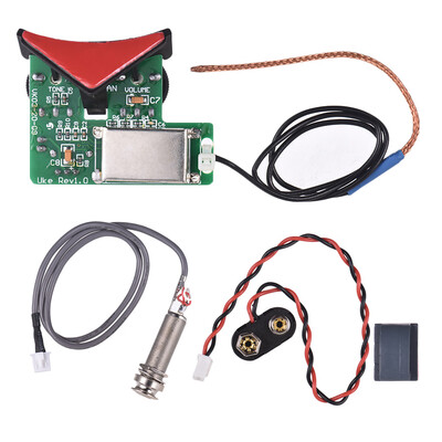 

Acoustic Guitar Sound Hole Piezo Pickup System Preamp With Endpin Jack Volume Tone Control