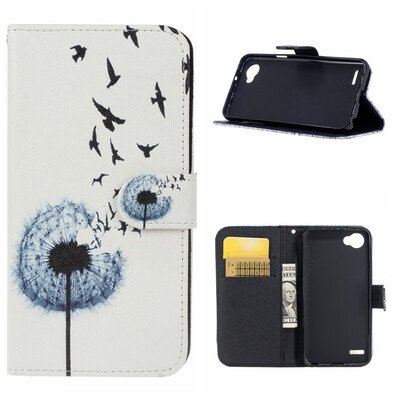 

MOONCASE LG Q6 G6 Mini painted pattern leather case - dandelion