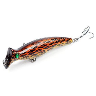 

124cm 204g Artificial Top Water Fishing Lure 3D Eyes Hard Popper Lures for Saltwater Freshwater