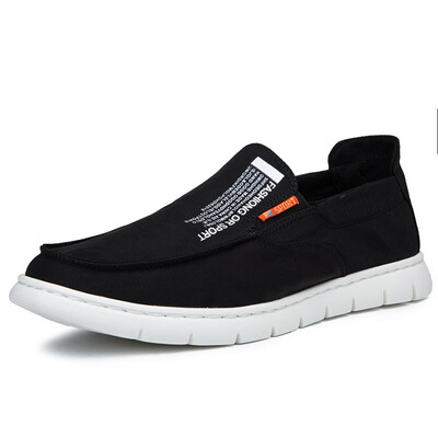

Mens shoes summer breathable one pedal lazy cloth shoes mens sets of feet Korean version of the wild mens lightweight casual