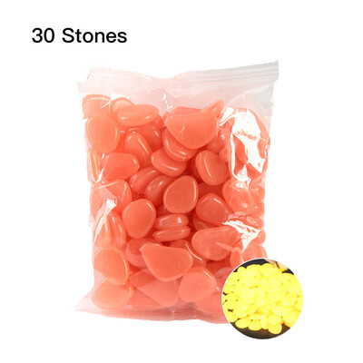 

30pcsBag Luminous Pebbles Stones Home Fish Tank Outdoor Decor Garden Walkway Glow in the Dark
