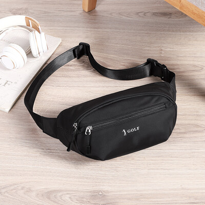 

Golf GOLF pockets mens nylon chest bag mens trend fashion unisex one shoulder slung couple bag D8BV73825J black