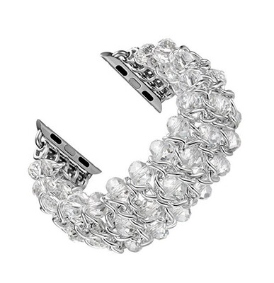 

2018 new ladies bracelet beads for Apple Watch Apple Watch chain crystal bracelet iWatch handmade jewelry chain