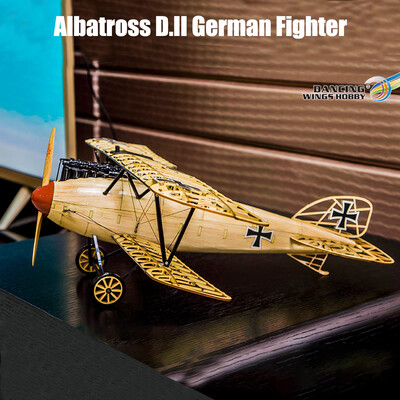 

Dancing Wings Hobby VS02 115 Wooden Static Airplane Model Display Replica 500mm Albatross Kit Craft Wood Furnishing Gift for Chil