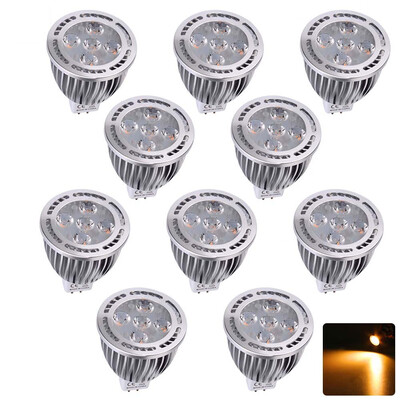 

YWXLight 10PCS MR16 3030SMD Recessed Lighting LED Spotlight AC DC 12V