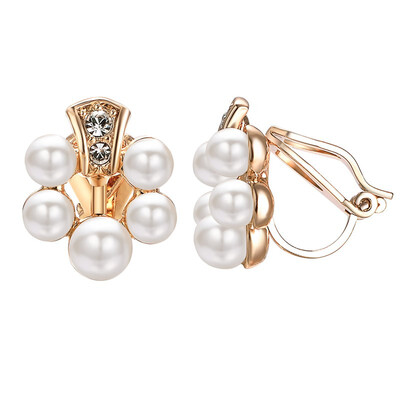 

Yoursfs Clip on Pearl Earrings for Women Simple Round Faux Freshwater Pearl Earrinsg