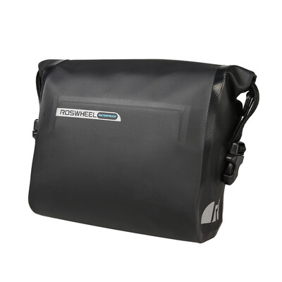 

ROSWHEEL Bicycle Handlebar Bag Bike Front Basket Frame Tube Bag Cycling Pouch Pannier 25L-3L Adjustable Capacity for Mountain Roa
