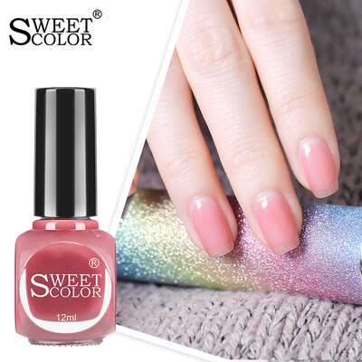 

Sweetcolor s367 12ml Sakura Elf Powder French raw material environmentally friendly nail polish quick-drying long-lasting nail polish soft pink sequins meat pink