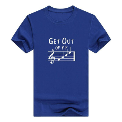 

Funny Music Gifts Get Out Of My Face Musical Notes Mens t-Shirt