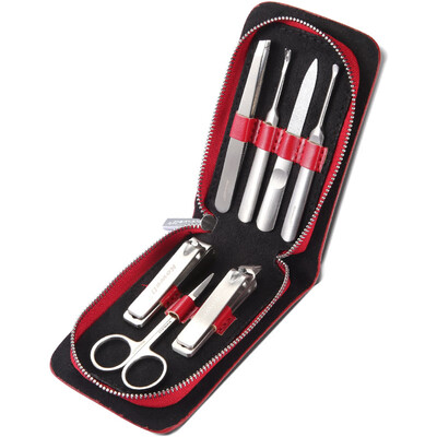 

Korea Kowell Han Kewei nail clipper import stainless steel nail clippers personal care repair capacity combination 7 piece set KC709 black