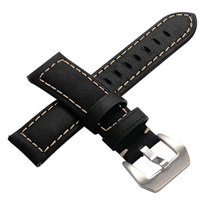 

Watch Band 22mm Genuine Leather Strap Soft Replacement Wristband Bracelet