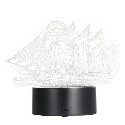 

3D Visual Illusion Lamp Transparent Acrylic Night Light 7 Color Changing LED Lamp 15