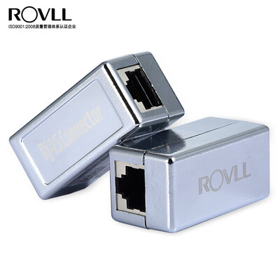 

Rover ROVLL network straight through the head RJ45 network cable connector extender double shielded network module cable docking connector crystal head straight through the head RVRJ452B0802