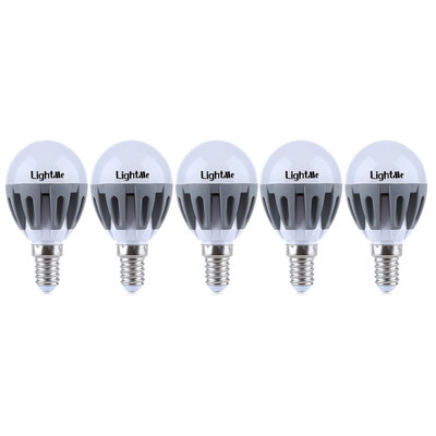 

Lightme 5Pcs E14 220-240V G45 3W LED Bulb SMD 2835 Spot Globe Lamps Energy Efficient Lighting