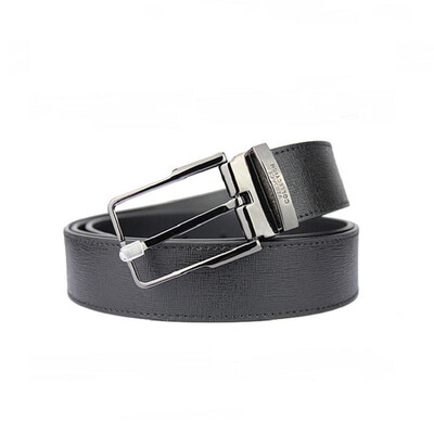 

VERSACE COLLECTION Mens Black Leather Pin Buckle Belt V91009S VM00043 V000 120cm