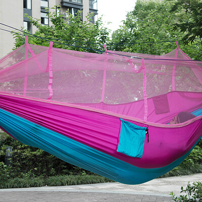 

Portable Single-person Mosquito Net Hammock Hanging Bed for Travel Camping