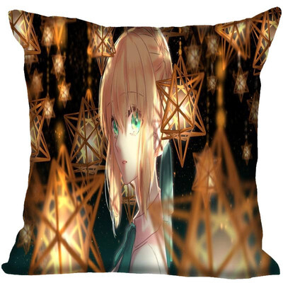 

Fairy Tail Pillow Cover Bedroom Home Office Decorative Pillowcase Square Zipper Pillow Cases Satin Fabric No Fade