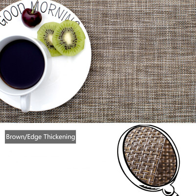 

NeillieN environmentally friendly PVC woven mat Hotel Western dish mat bowl mat heat insulation mat water wash quick dry mat
