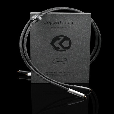 

CopperColor CC BE-Plus audiophile Audio RCA cable Beryllium silver alloy pair RCA connector