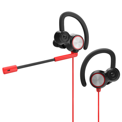 

V6 35mm Gaming Headset In Ear Dynamic Dual Driver Earphone Stereo Music Headphone Noise Isolating with Detachable Microphone for