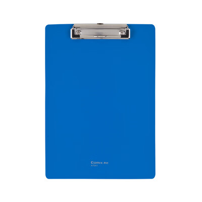

Coix board clip A4 folder menu folder PP flat clip blue A7041