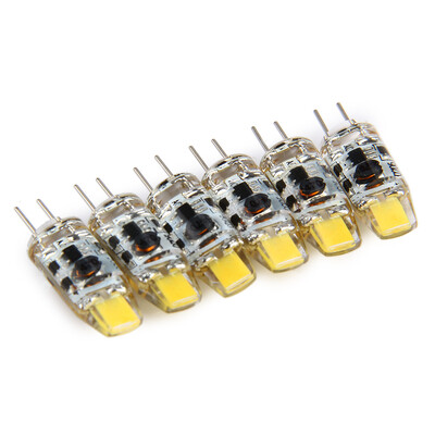 

6pcs 1W Dimmable G4 LED COB Lamps 12V AC DC White Light Bulb Chandelier Lamps