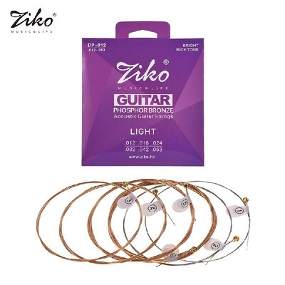 

ZIKO DP-011 Custom Light Acoustic Guitar Strings Hexagon Alloy Wire Phosphor Bronze Wound Corrosion Resistant 6 Strings Set