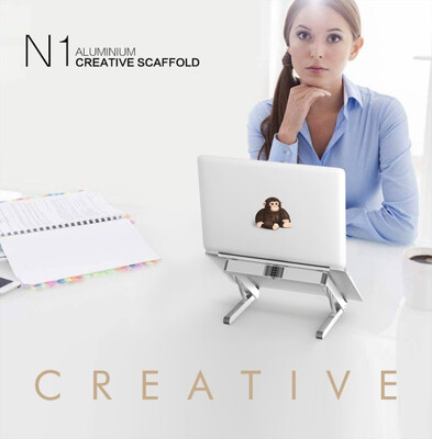 

Aluminum Notebook stand for LaptopTabletMobile phone holder folding