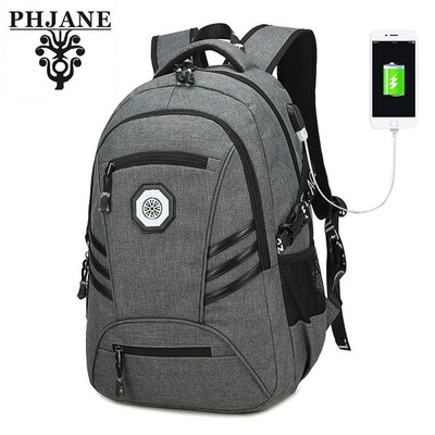 

PHJANE Business Travel Backpack Slim Laptop Backpack for Women & Men Water Resistant College School Computer Bag with USB Port