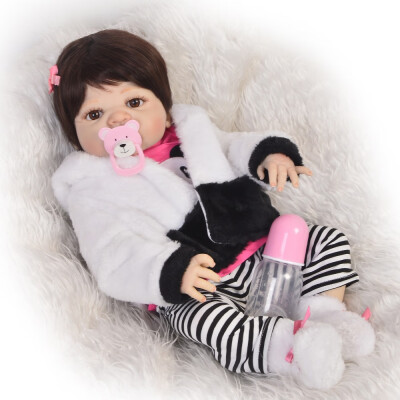 

Lifelike Alive Girl Boneca Babies Dolls Full Silicone Vinyl 11 Inch Reborn Newborn Baby Doll With Closed Eyes Kids Birthday Gift